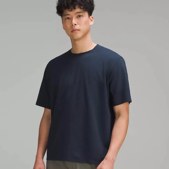 Mens Lululemon Pique Oversized Fit T Shirt True Navy LM3EM5S $68 XSMALL XS NWT - Picture 1 of 11